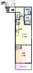 フジパレス中野の物件間取画像